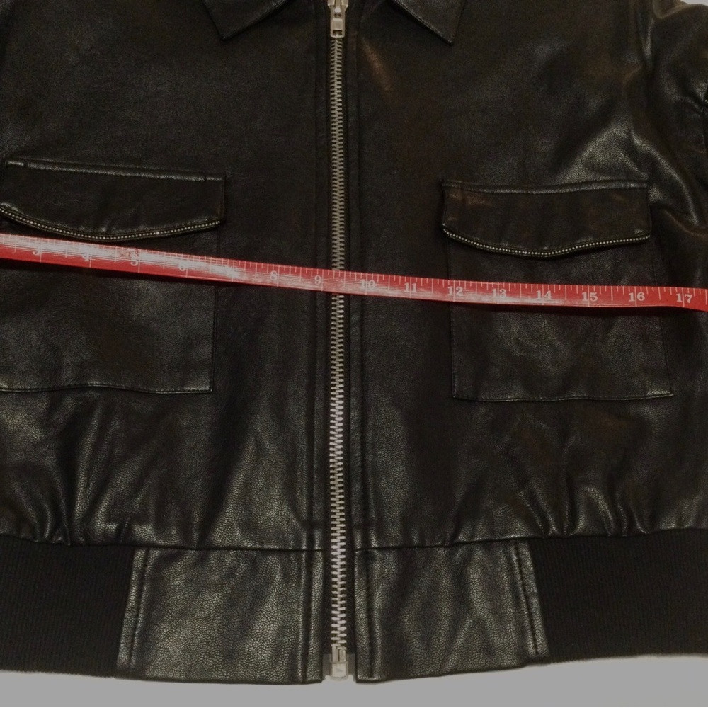Wild Honey Black Faux Leather Jacket - Picture 4 of 8